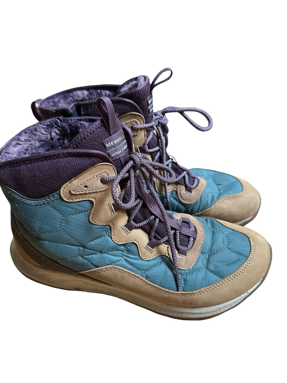 Merrell Women's Antora 3 Thermo Mid Waterproof Hiking Boots Sz 11 - Picture 2 of 8
